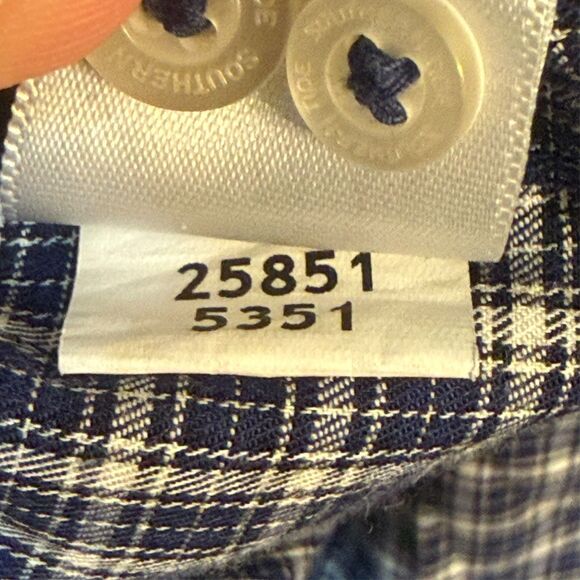 Southern Tide blue check long sleeve XL men’s button down shirt Dress, Casual - Picture 5 of 9